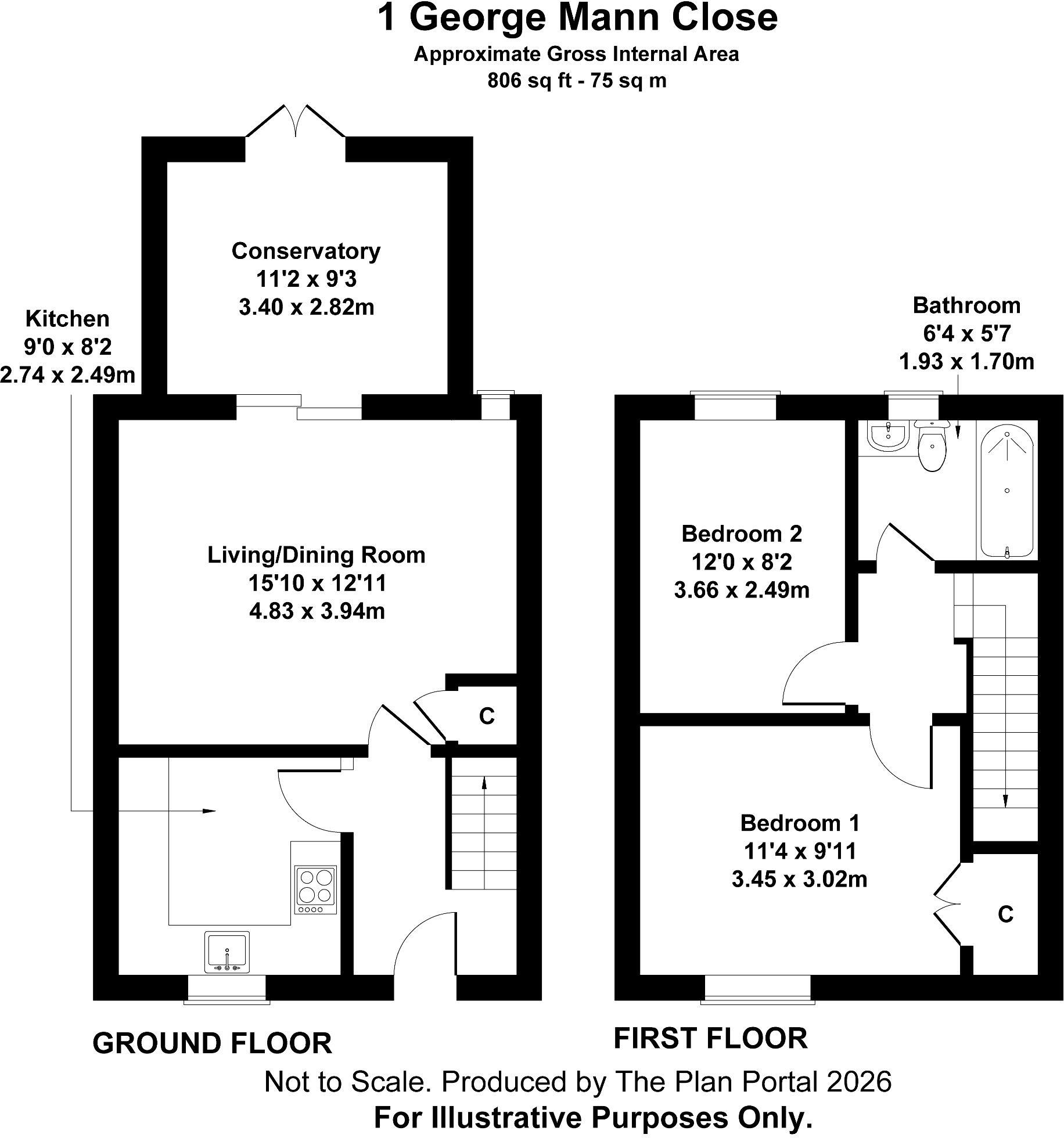 George Mann Close, Manchester, M22 floorplan