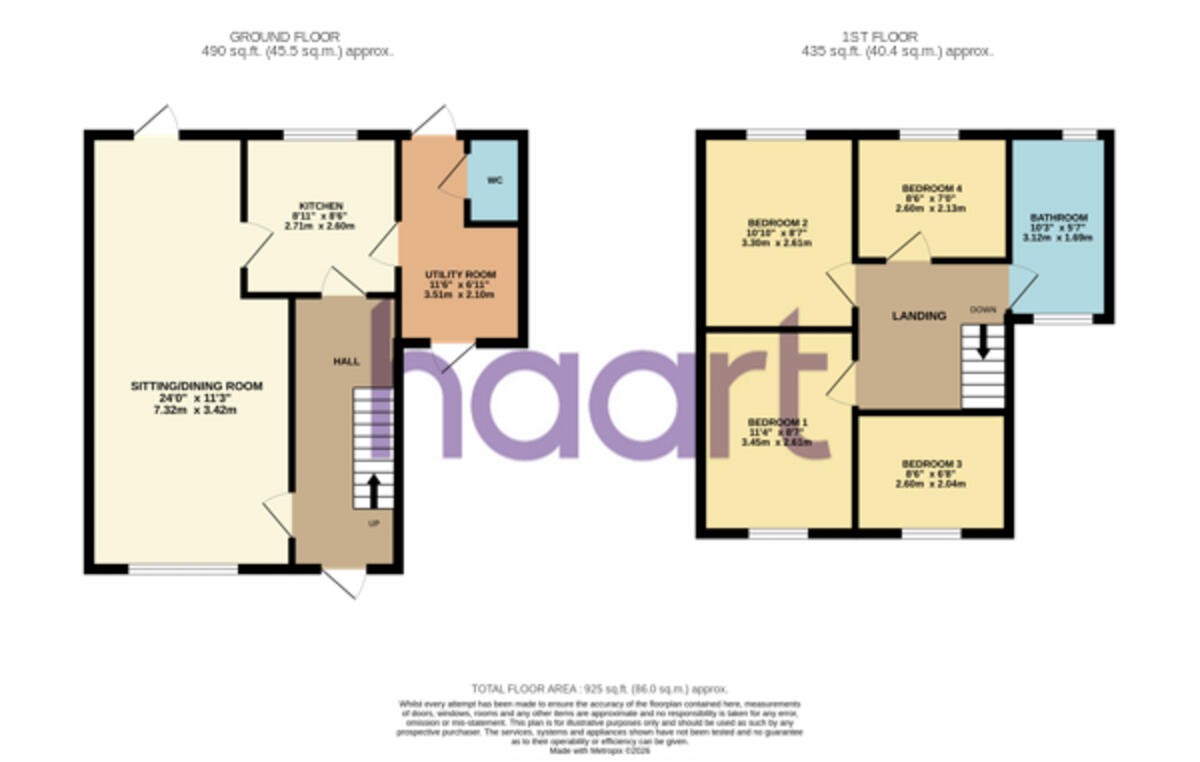 Orchard Mead, Hatfield floorplan