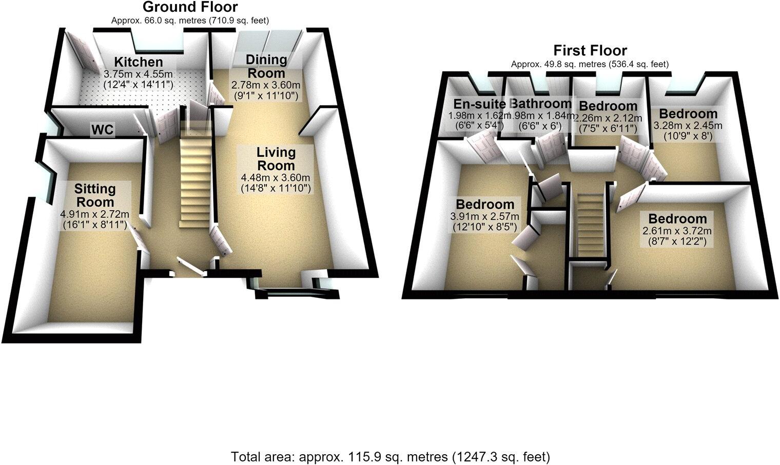 Hillside Avenue, Shaw, Oldham, Greater Manchester, OL2 floorplan