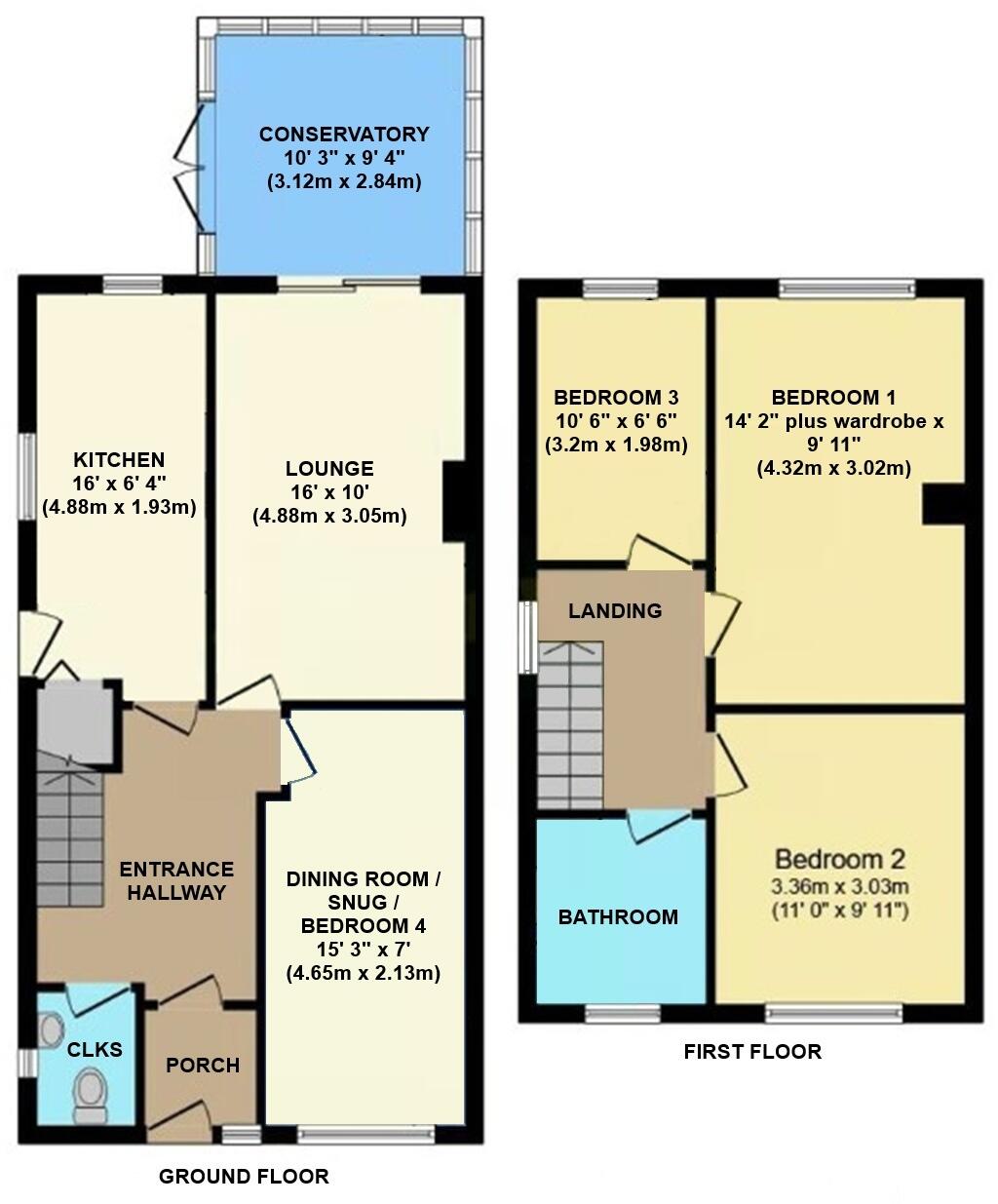 King John Avenue, Bearwood floorplan