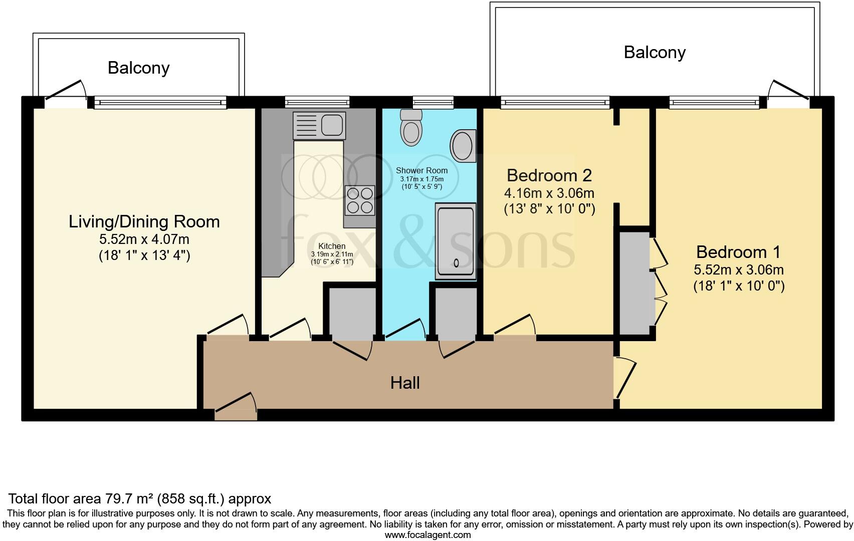 Surrey Road, Seaford floorplan