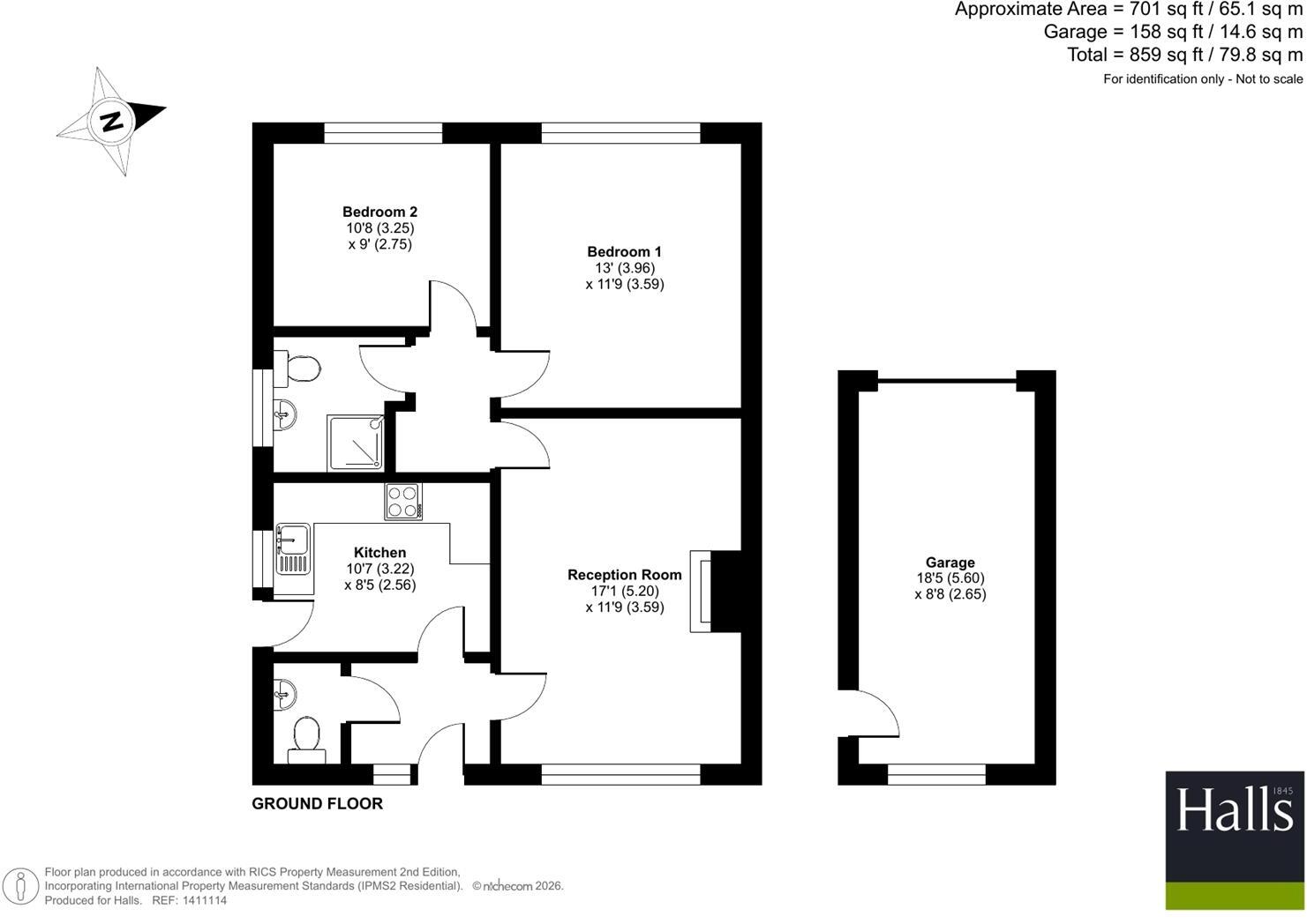9 Briar Close, Minsterley, Shrewsbury, SY5 0AX floorplan