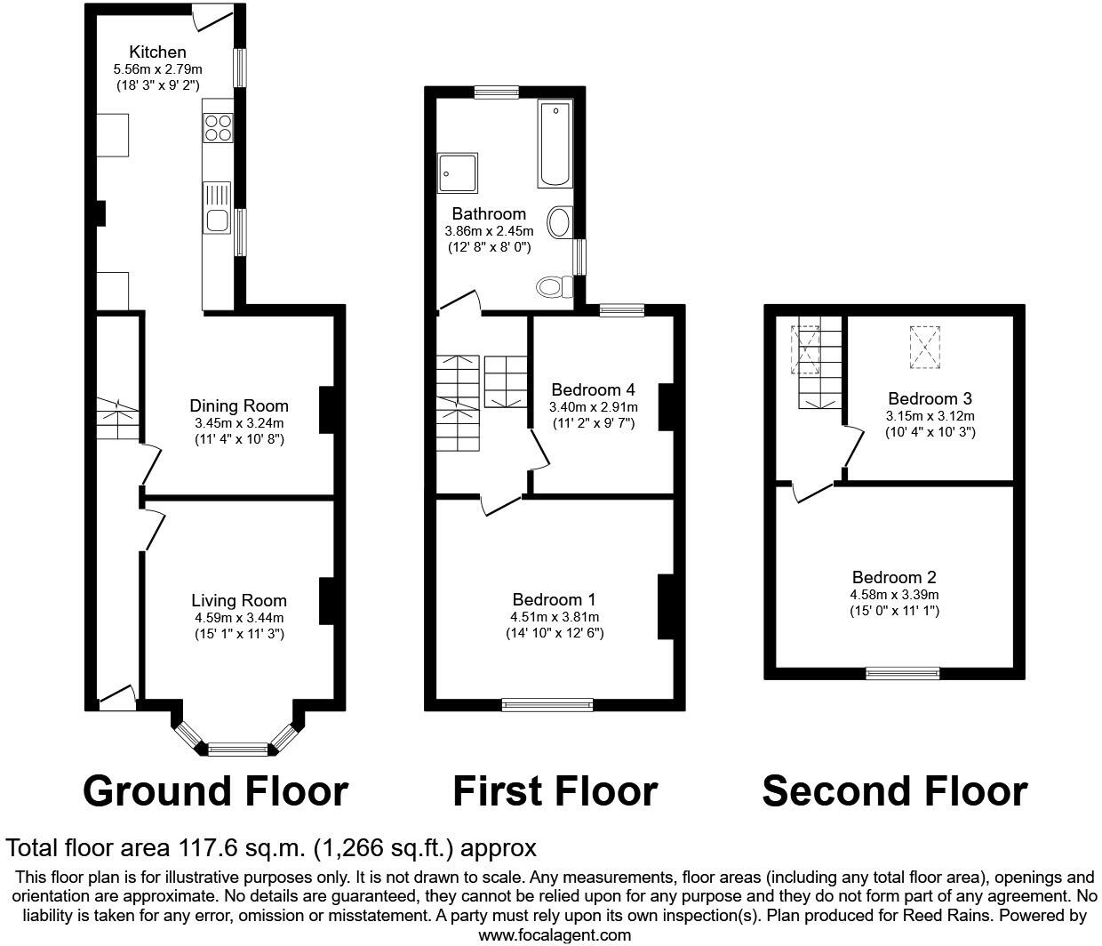Elma Villas, Bridlington, East Yorkshire, YO16 floorplan