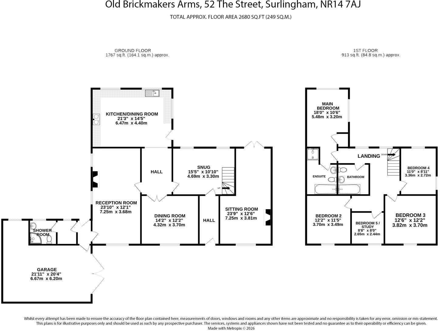 The Street, Surlingham, Norwich, Norfolk, NR14 floorplan