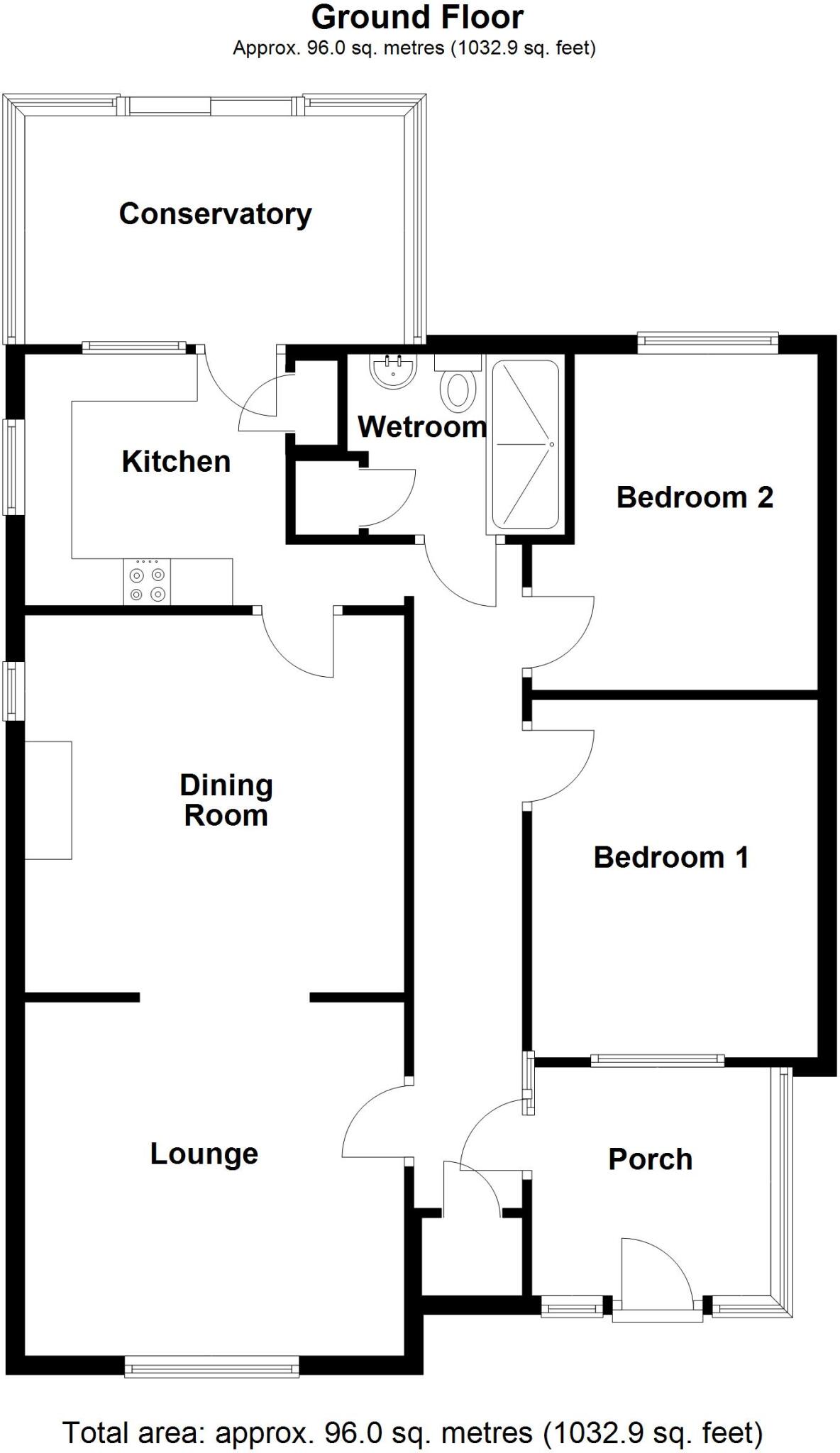 Rowan Way, Metheringham, Lincoln, Lincolnshire, LN4 floorplan