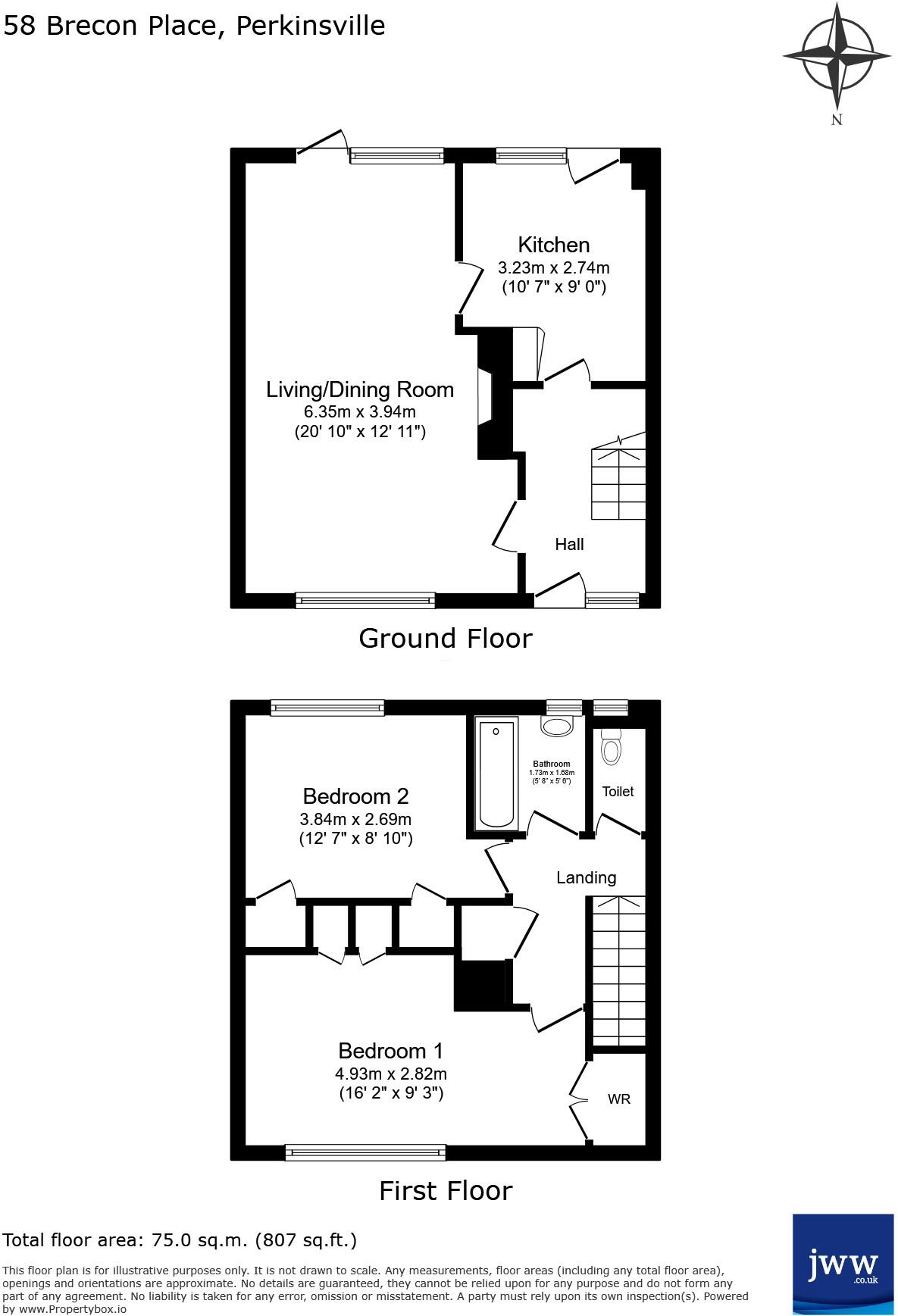 Brecon Place, Pelton, Chester Le Street, DH2 floorplan