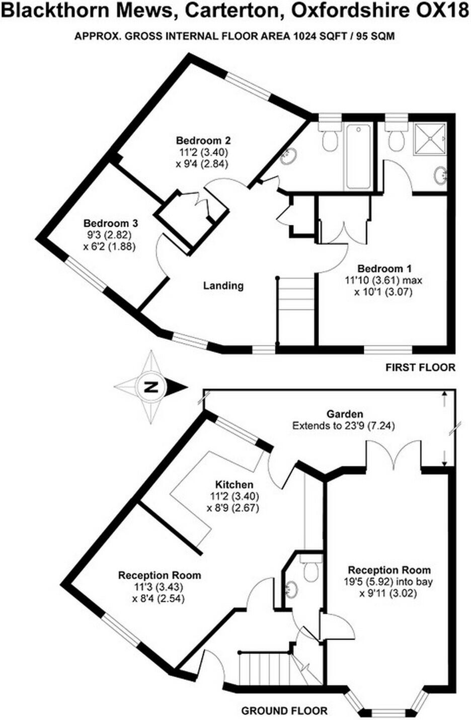 Blackthorn Mews, Carterton, Oxfordshire floorplan