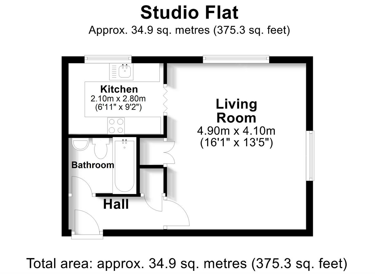35, Fairbairn Close, Purley, CR8 4 floorplan