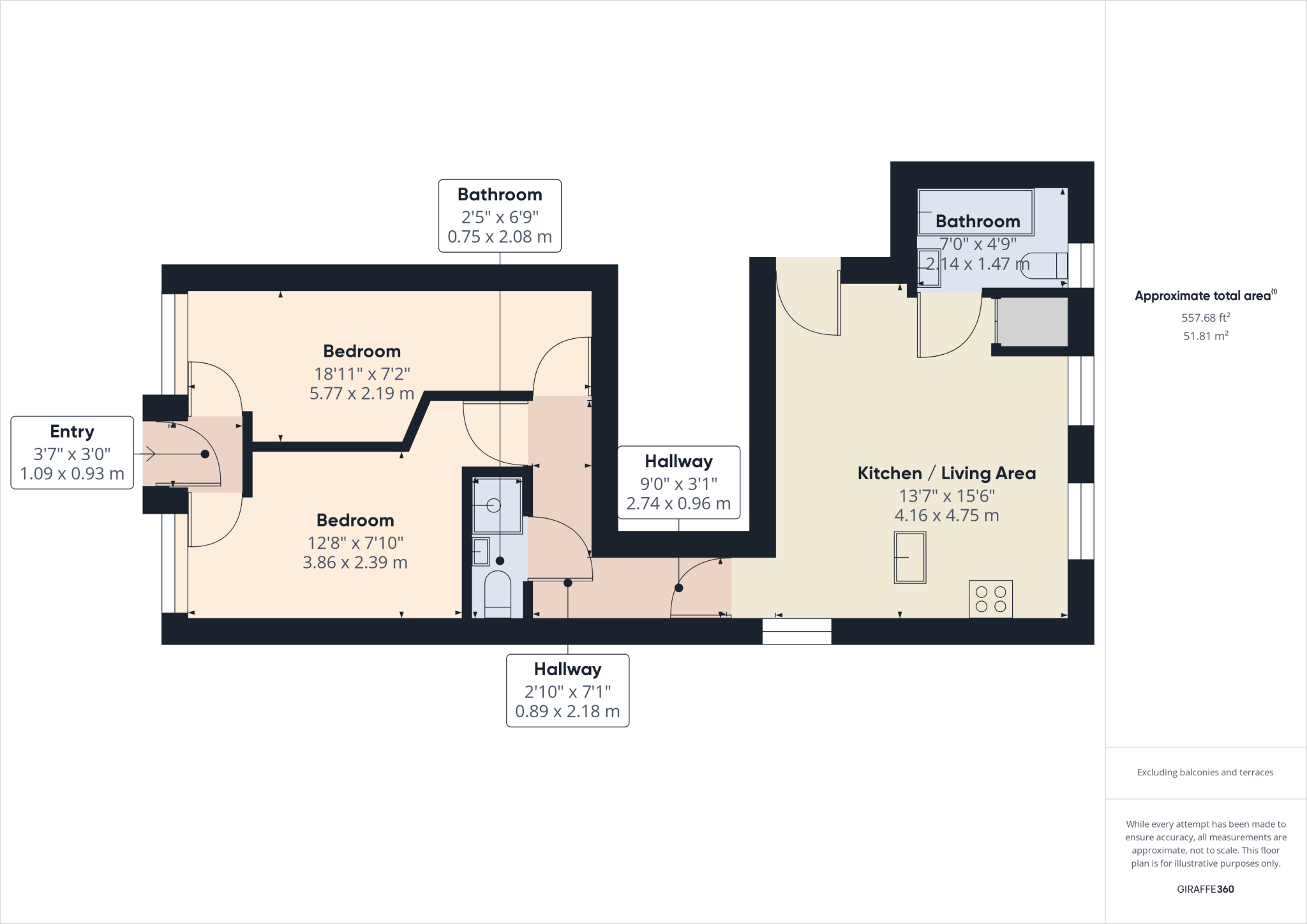 Oak Street, Windermere, Cumbria, LA23 1EN floorplan
