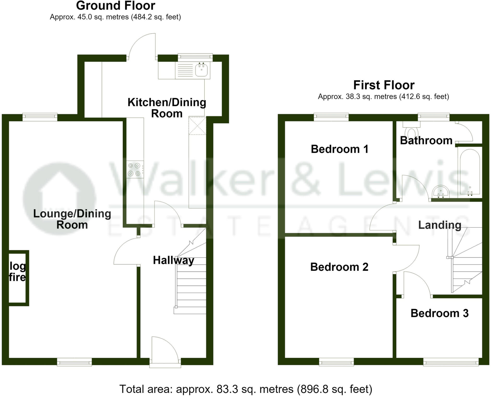 Brynteg, Treharris, Merthyr Tydfil, CF46 5RE floorplan