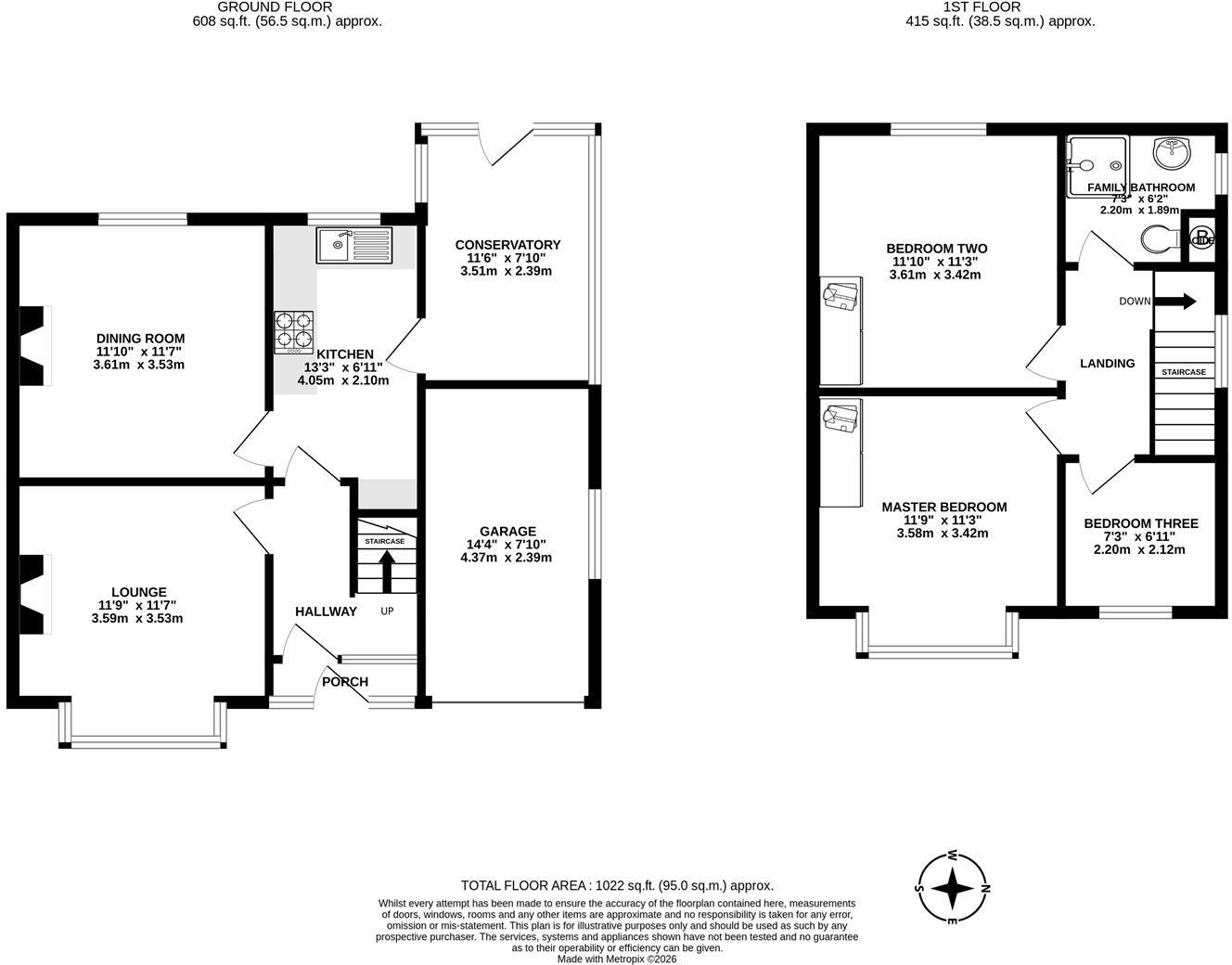 Pope Lane, Whitestake, Preston floorplan