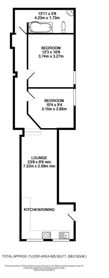 Chapel Street, Honiton floorplan