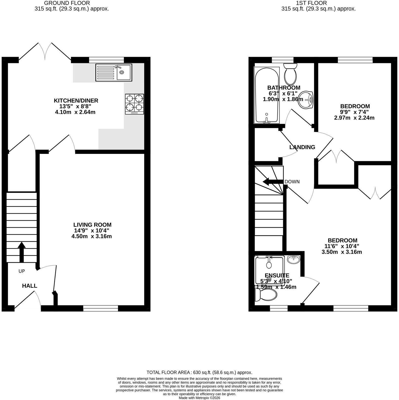 White Avenue, Newport, NP10 floorplan