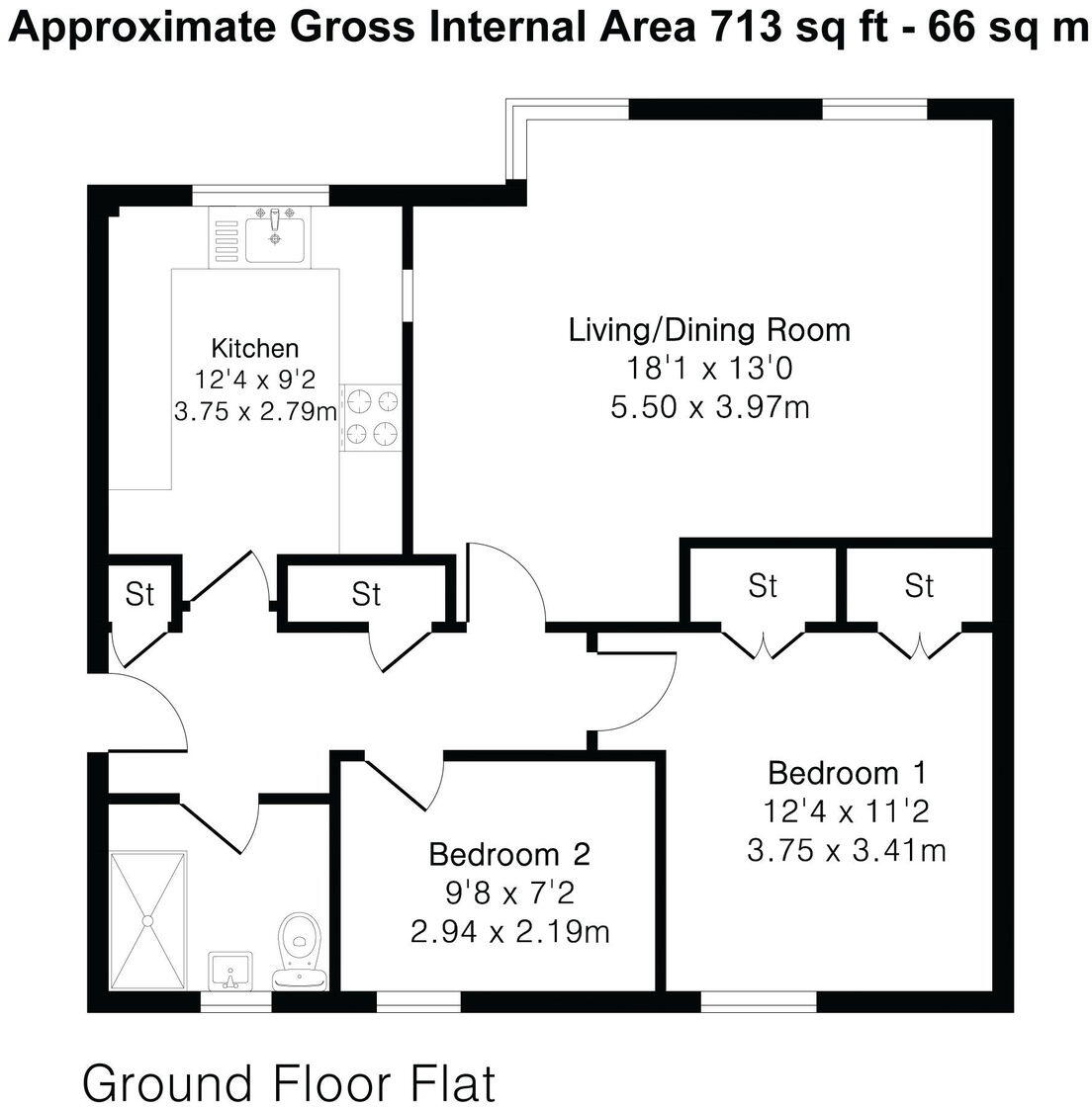 Horsham Road, Bramley, GU5 0BD floorplan