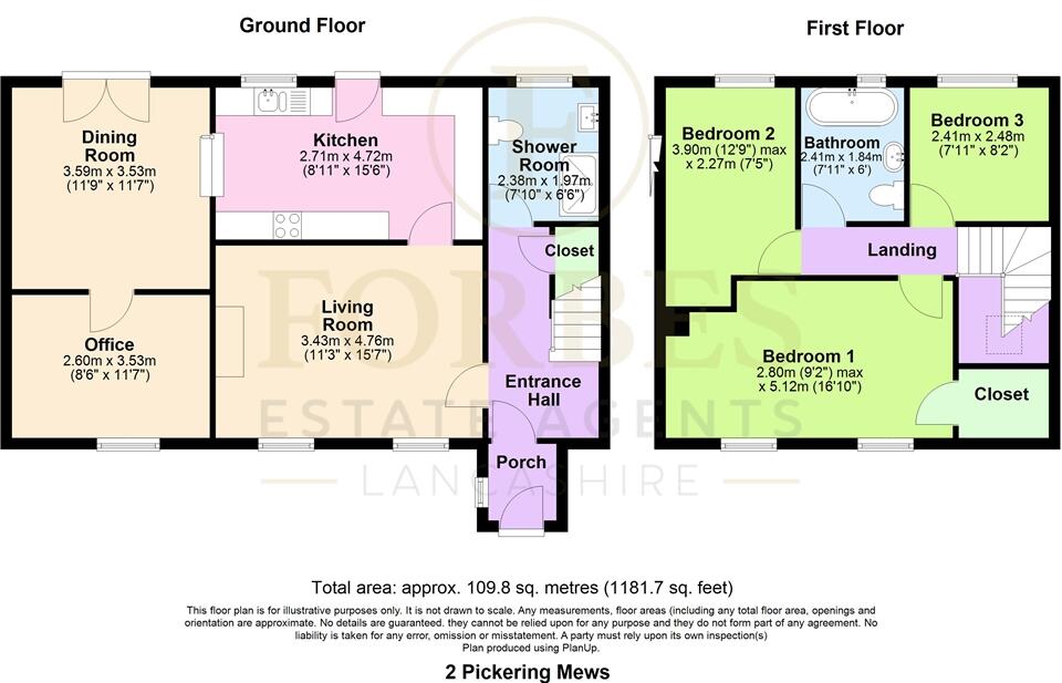 Pickering Mews, Gregson Lane, Hoghton, PR5 floorplan