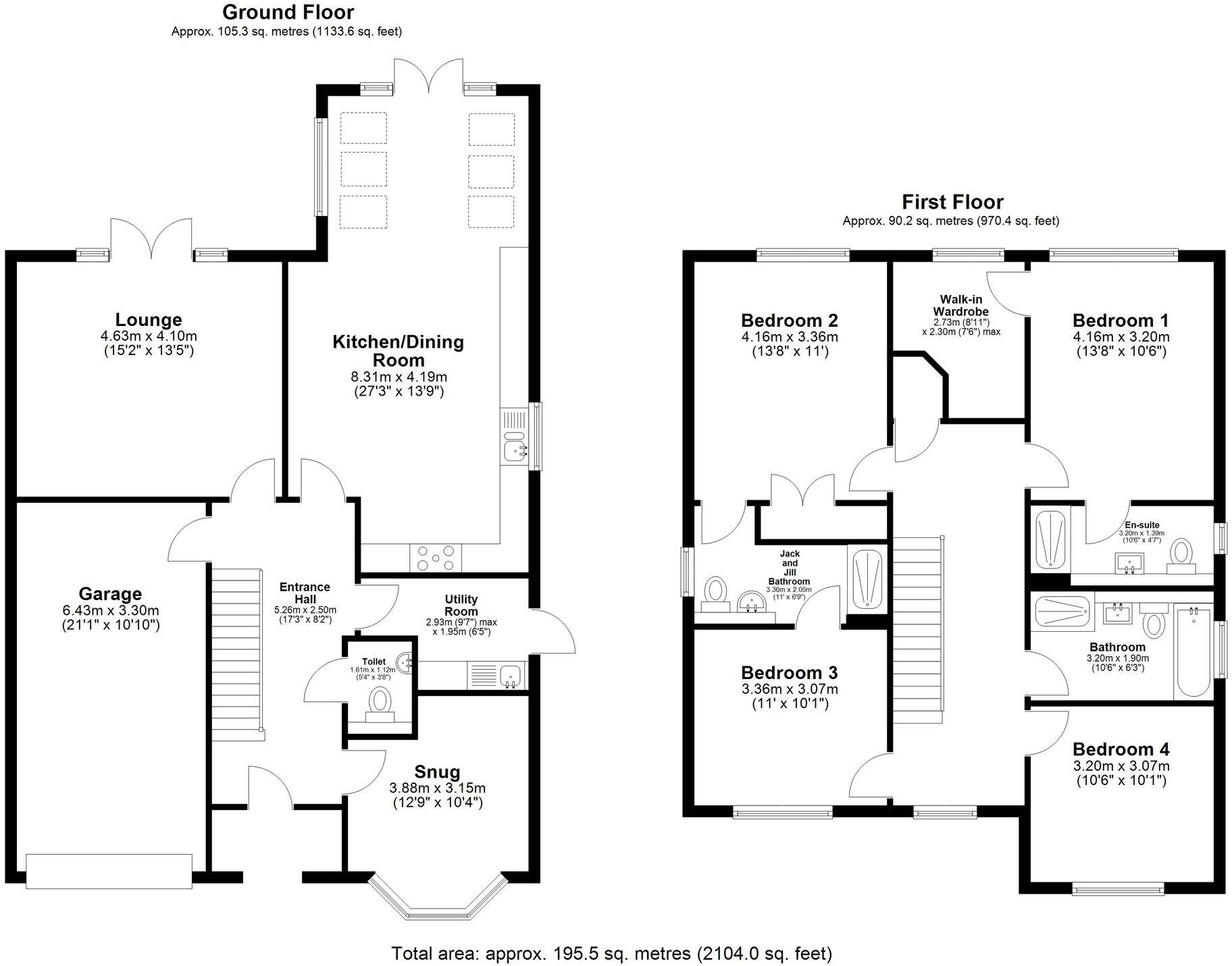 Einkorn Drive, Puckeridge, SG11 floorplan