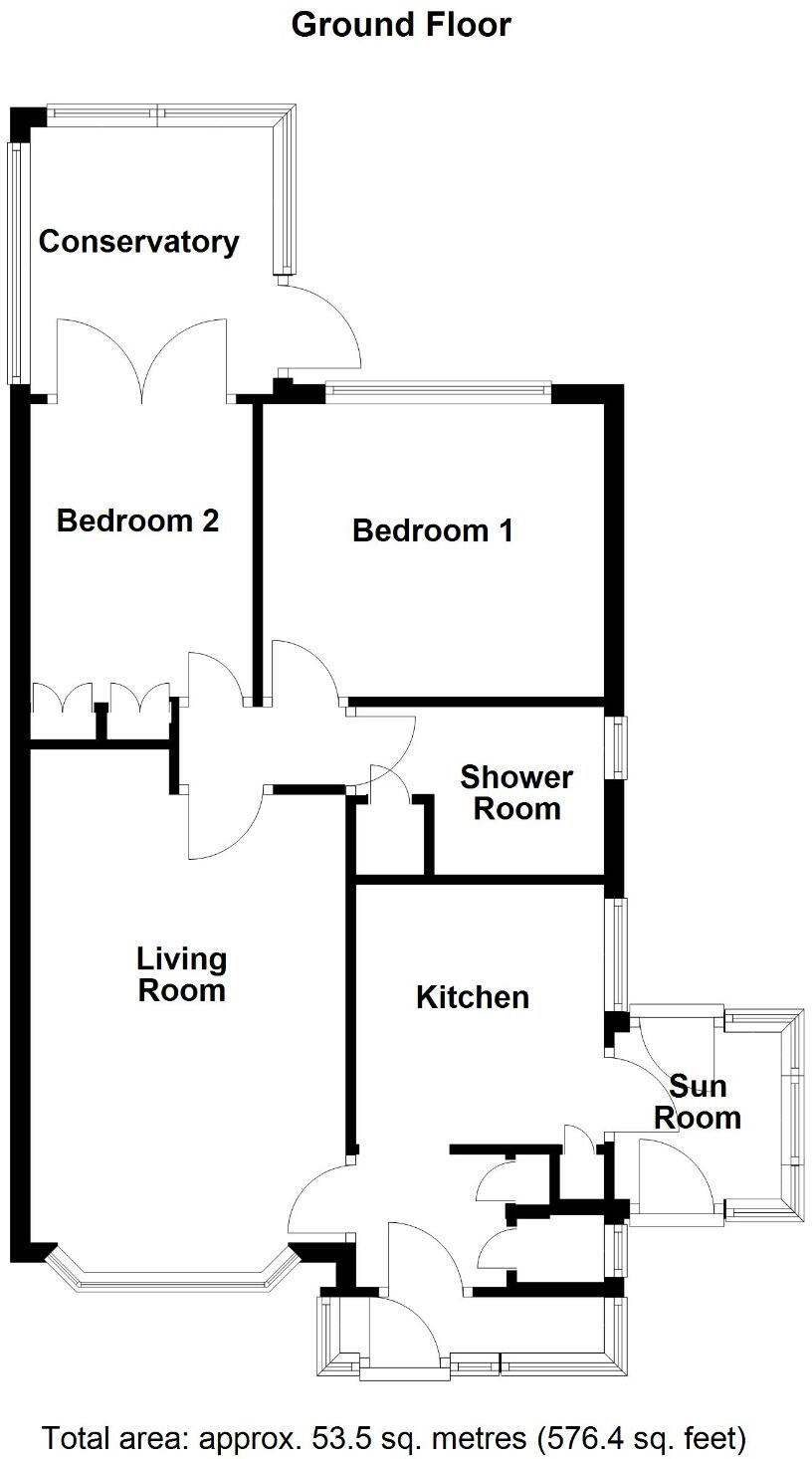 Broad View, Selsey floorplan