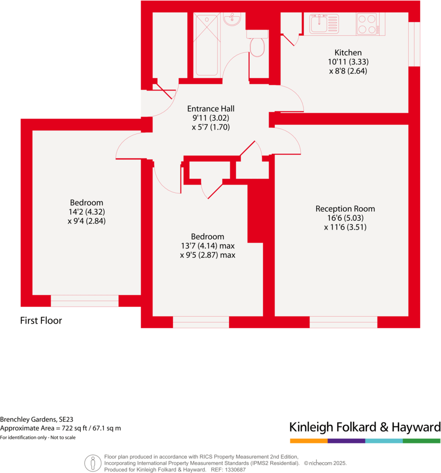 Brenchley Gardens, Forest Hill, London, SE23 floorplan