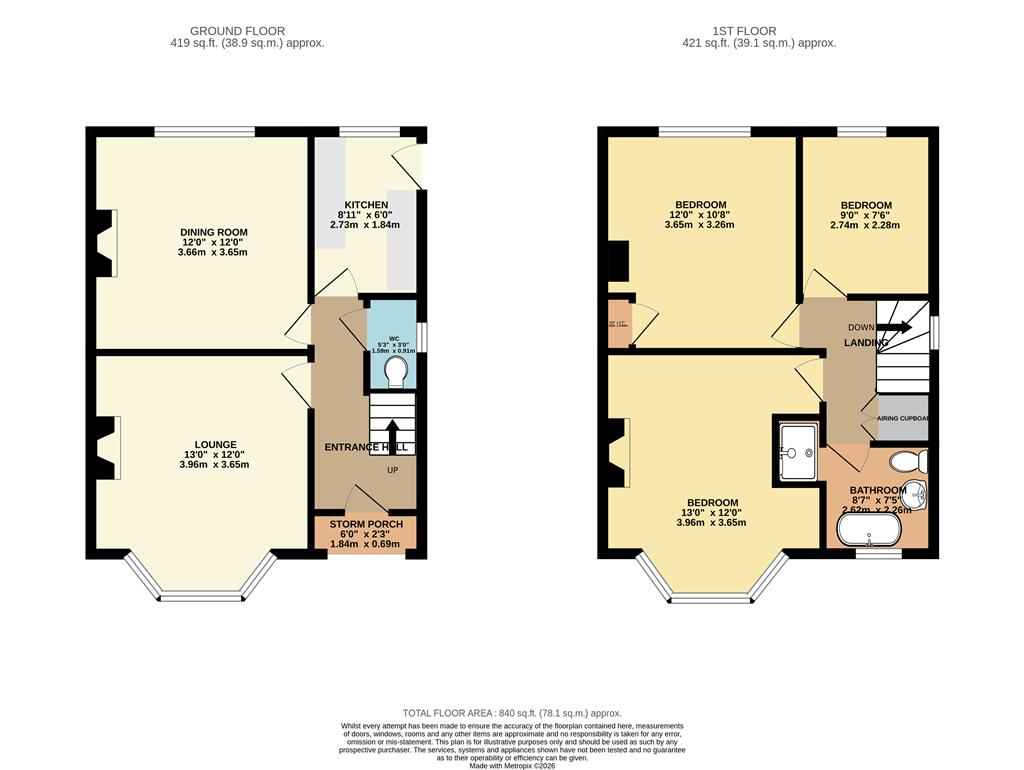 21 Kent Road, Kings Lynn PE30 4AU floorplan
