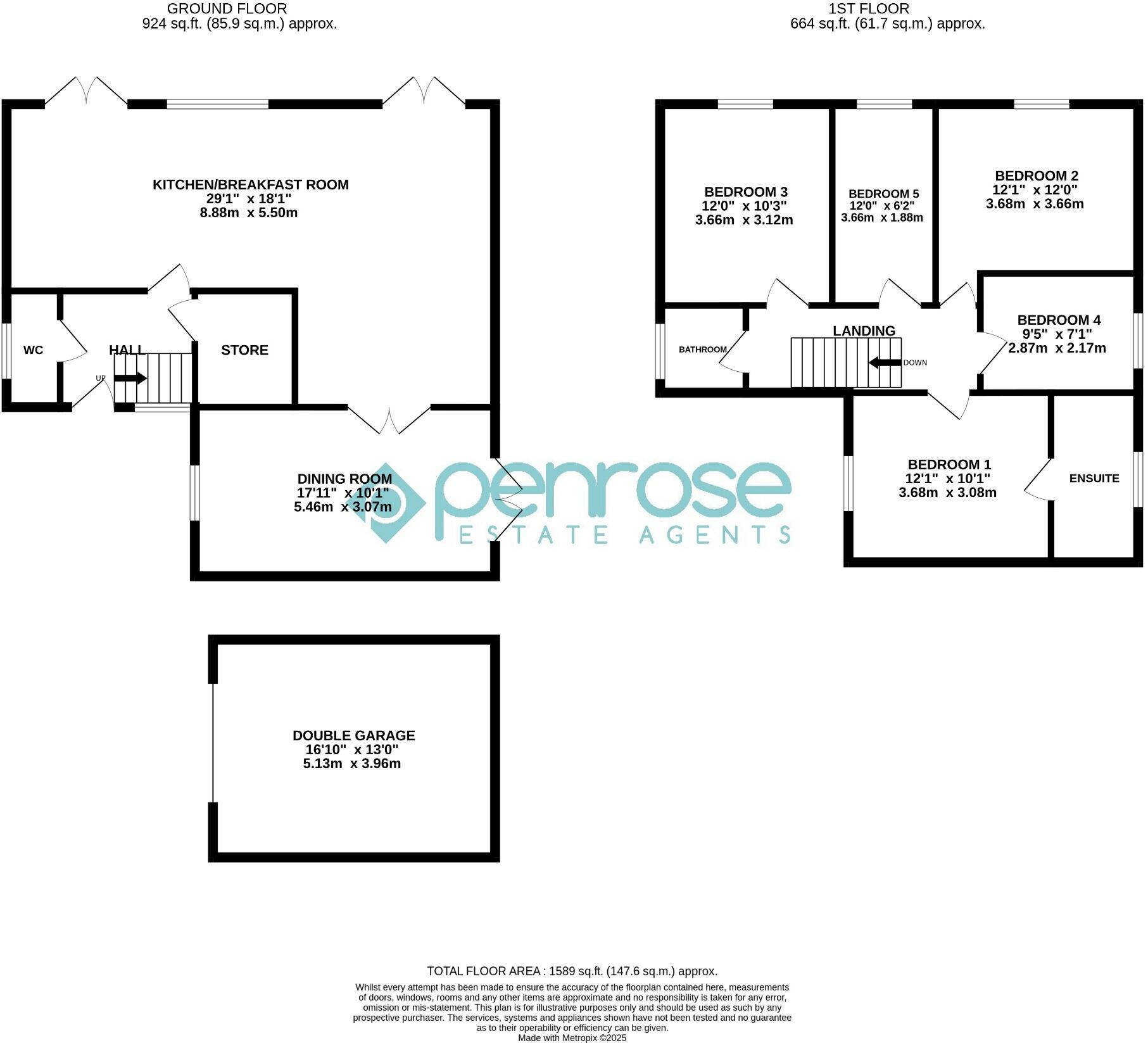 Sheringham Close, Luton, Bedfordshire, LU2 7AN floorplan