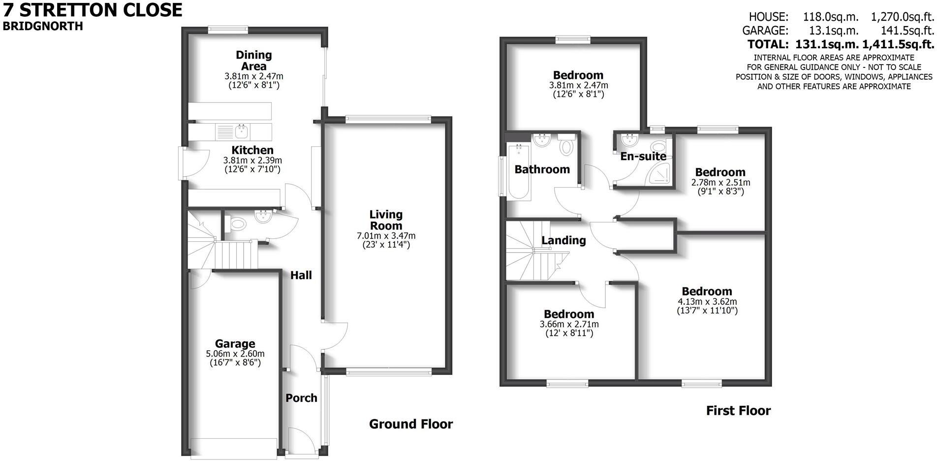 7 Stretton Close, Bridgnorth floorplan
