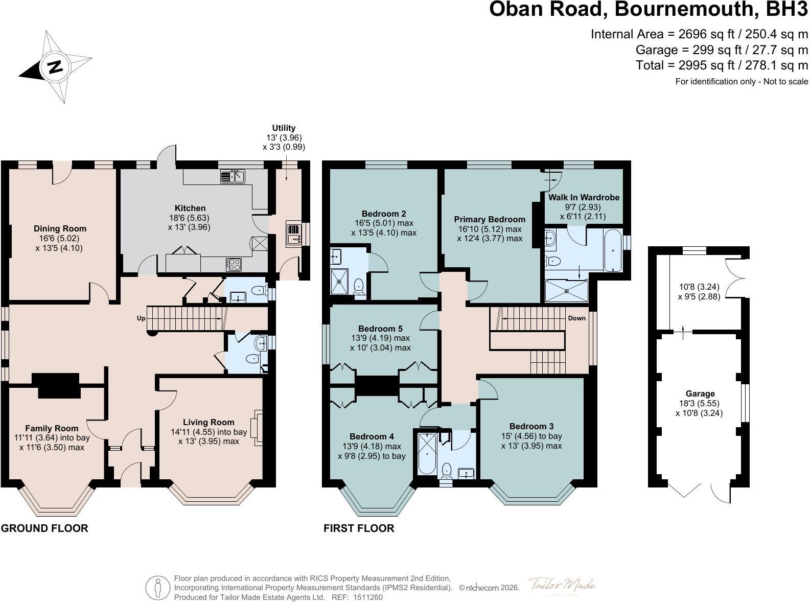 Oban Road, Talbot Woods, Bournemouth, Dorset, BH3 floorplan