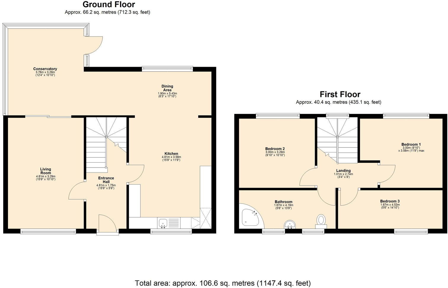 Cherrycroft, Skelmersdale, WN8 9DJ floorplan