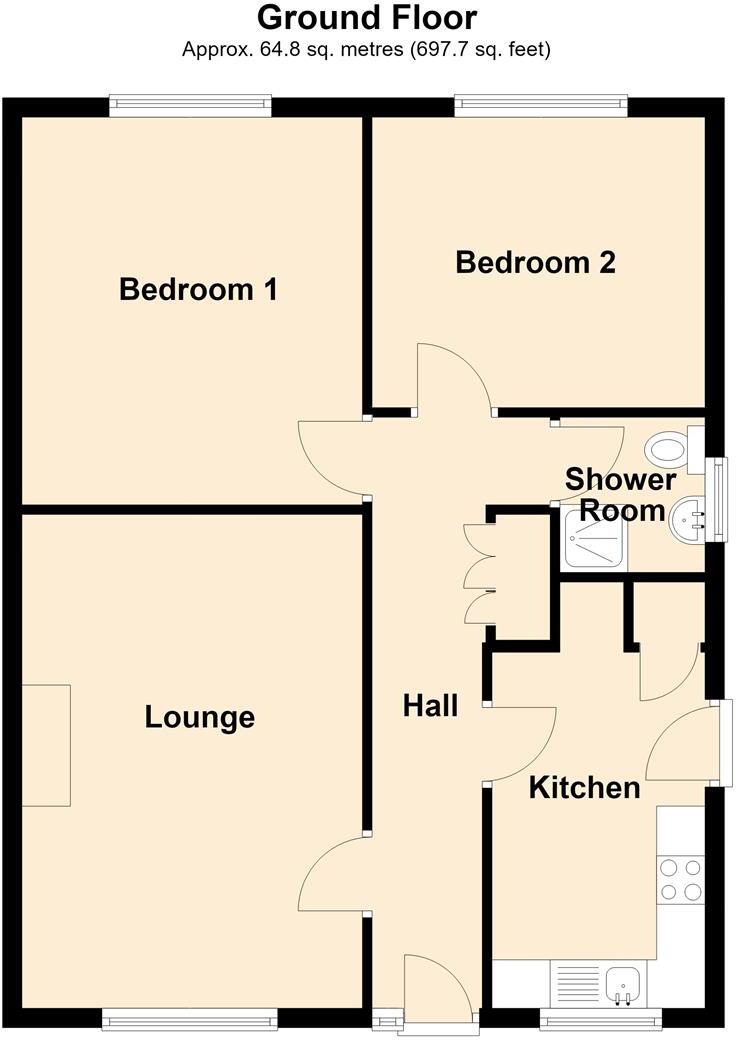 Beech Avenue, Bradley, Wrexham floorplan