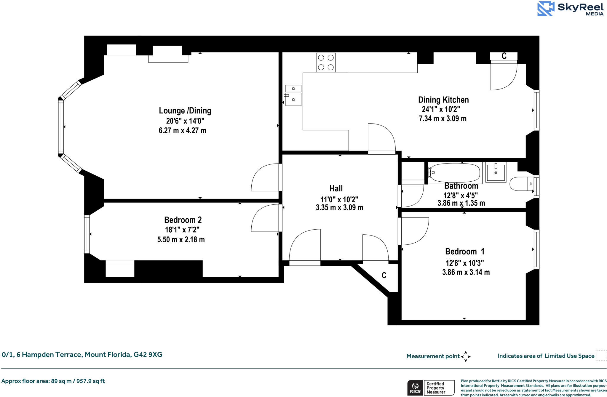 Hampden Terrace, Mount Florida, Glasgow floorplan