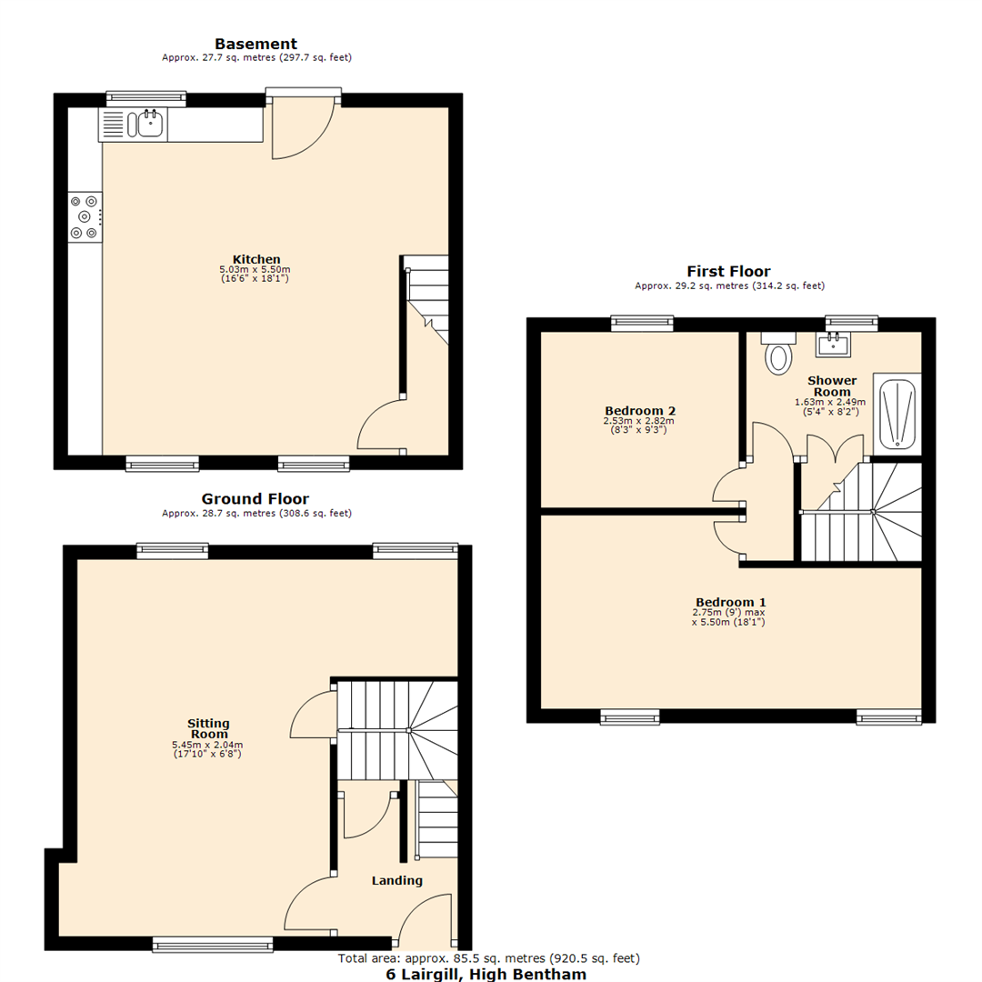 6 Lairgill, Bentham floorplan