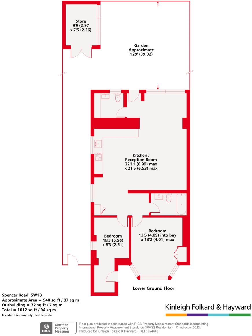 Spencer Road, London, SW18 floorplan