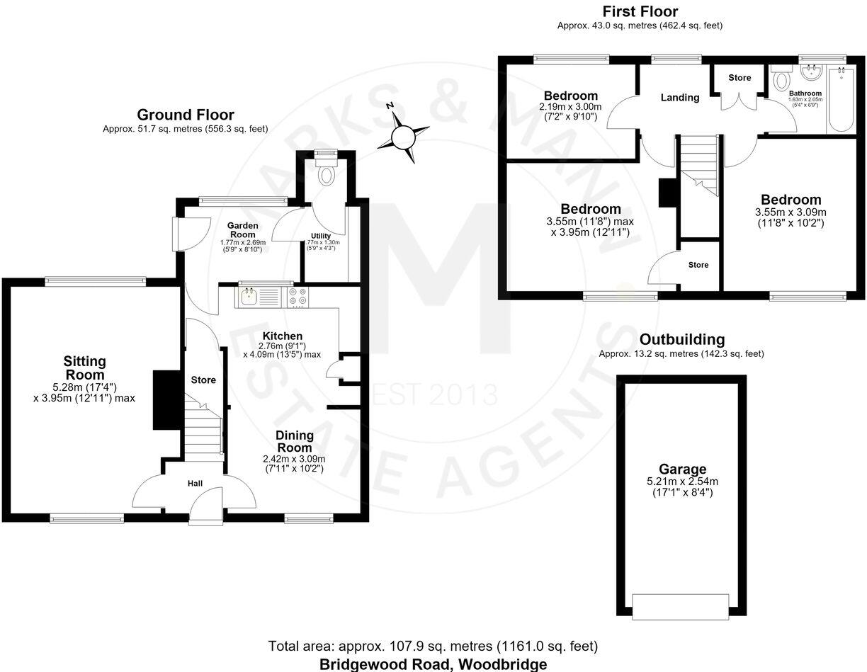 Bridgewood Road, Woodbridge, IP12 floorplan
