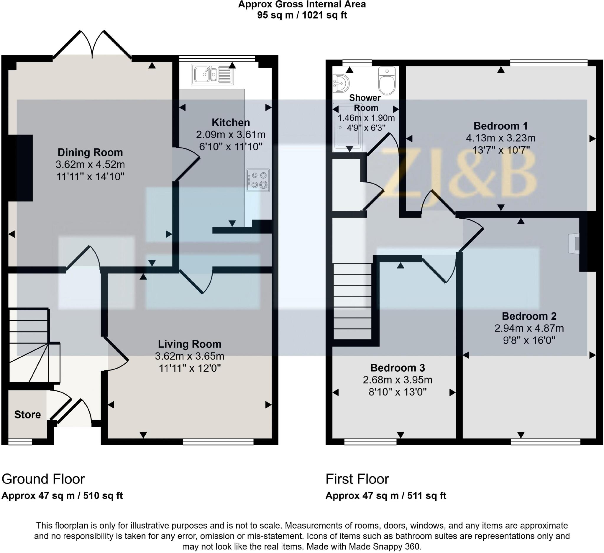 Whitchurch Road, Harlescott, Shrewsbury, Shropshire, SY1 4ED floorplan