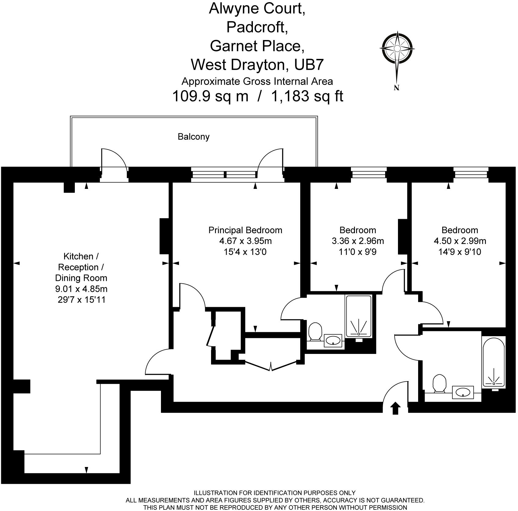 Alwyne Court, Garnet Place, West Drayton, UB7 floorplan