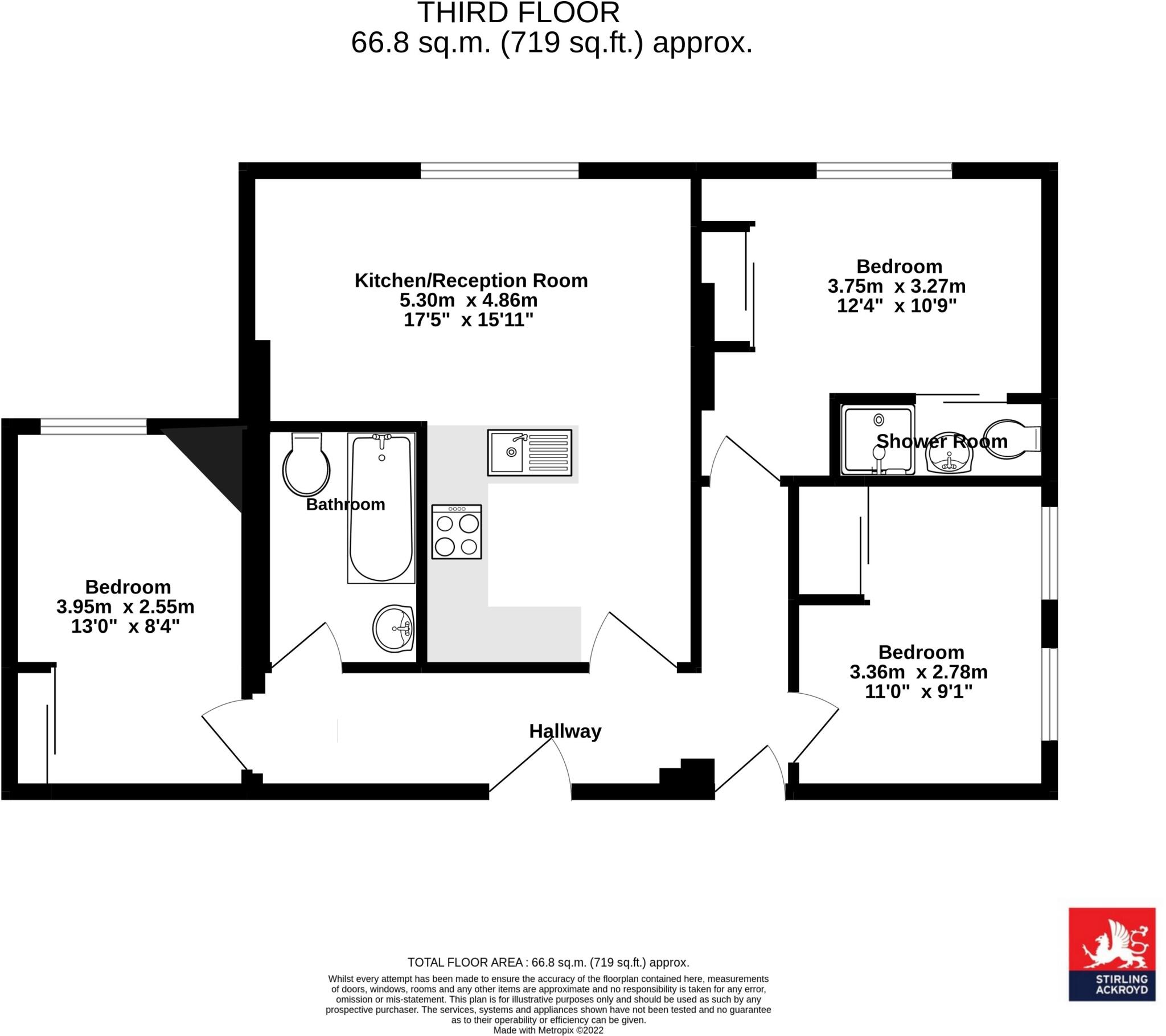 Spencer Park, London, SW18 floorplan