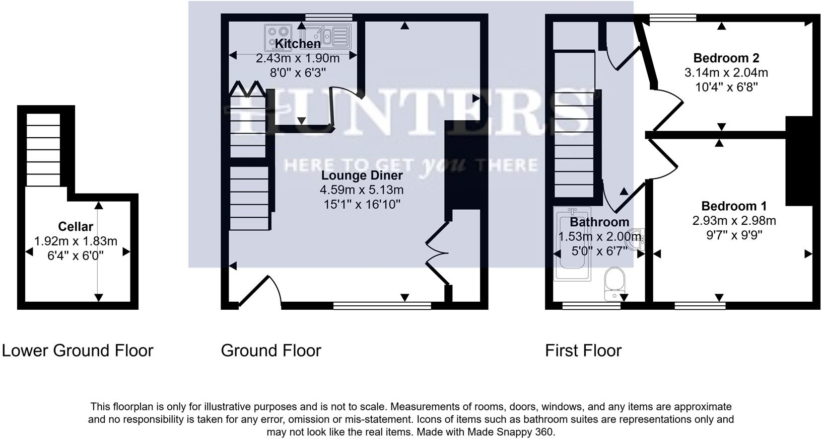 Campbell Street, Queensbury, BD13 1AL floorplan