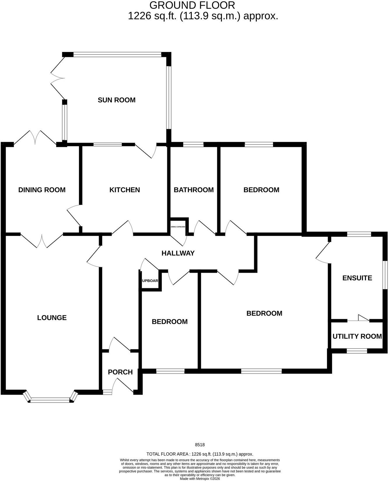 Trem Y Coed, Tyn Y Groes floorplan