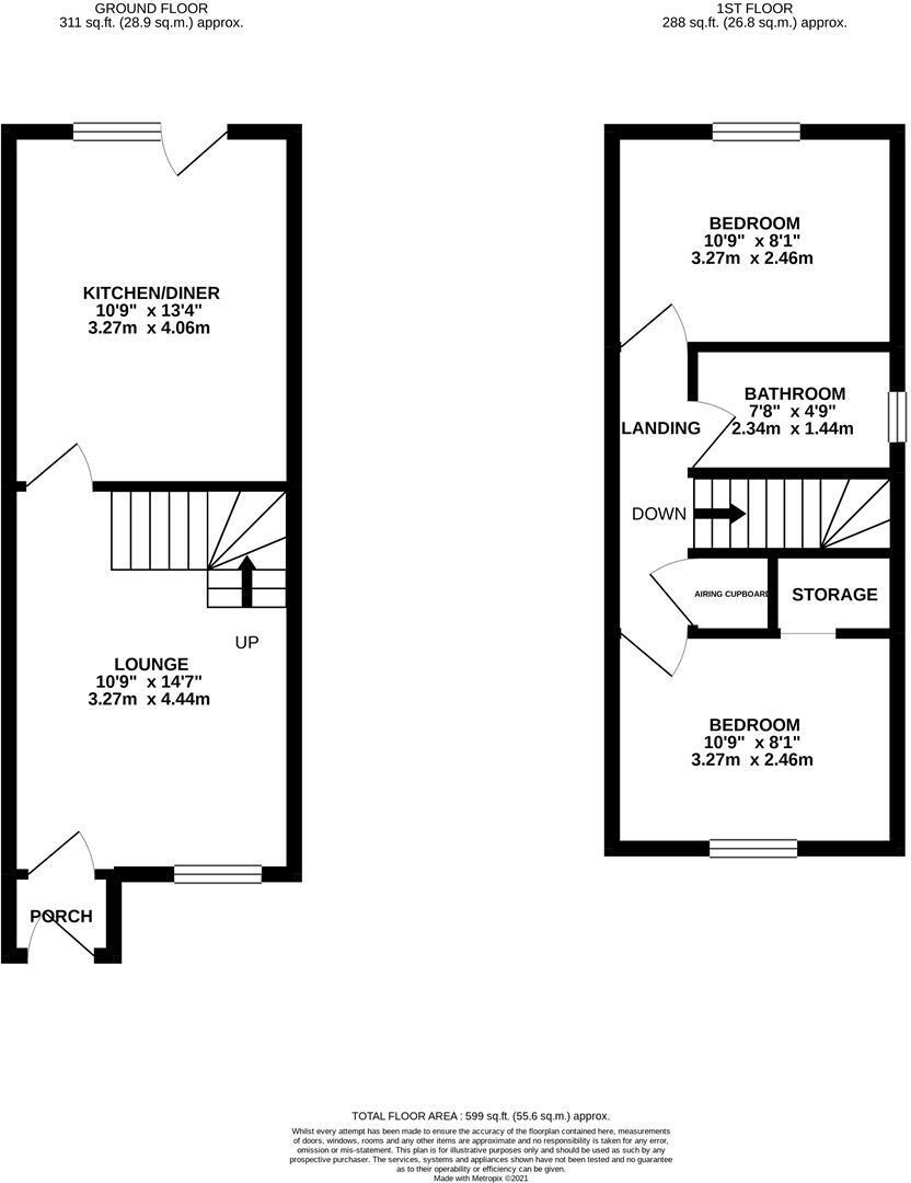 Almond Road, Kettering floorplan