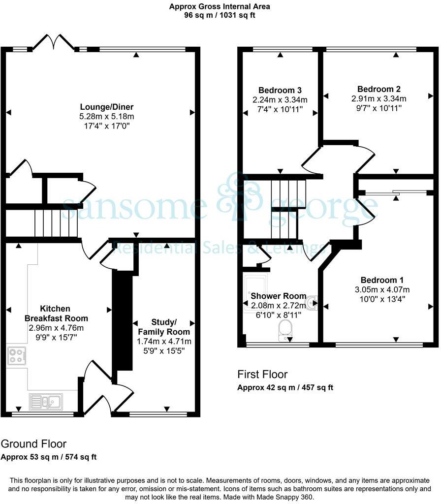 Andover Close, Tilehurst, Reading floorplan