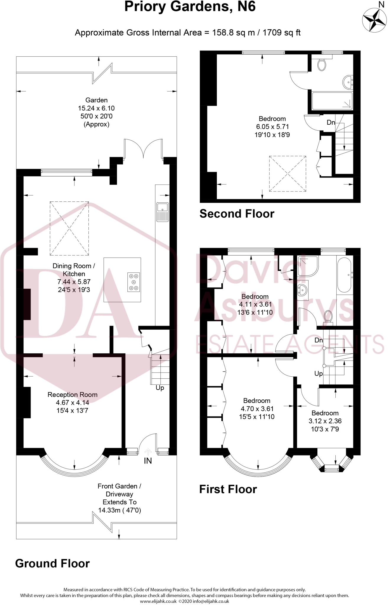 Priory Gardens, Highgate, London floorplan
