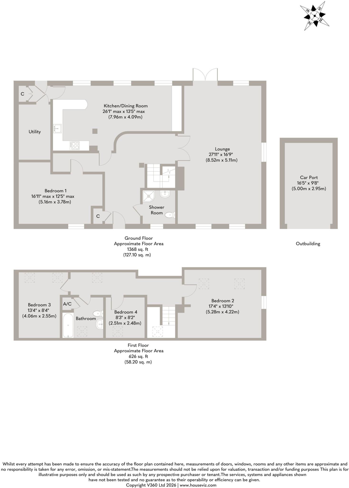Barn Conversion in a Peaceful Close in Briston floorplan