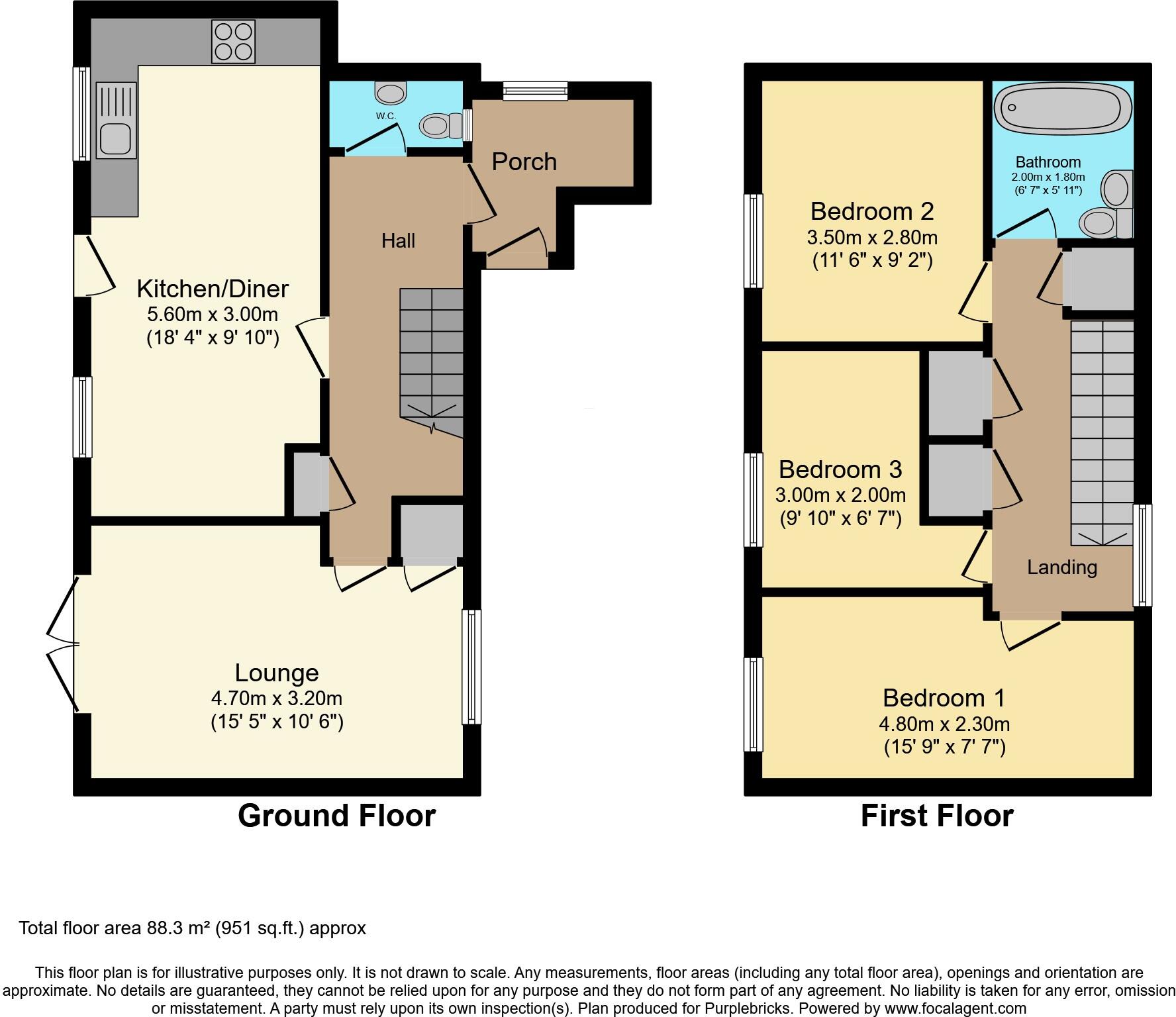 Northcote Crescent, Leeds, LS11 floorplan