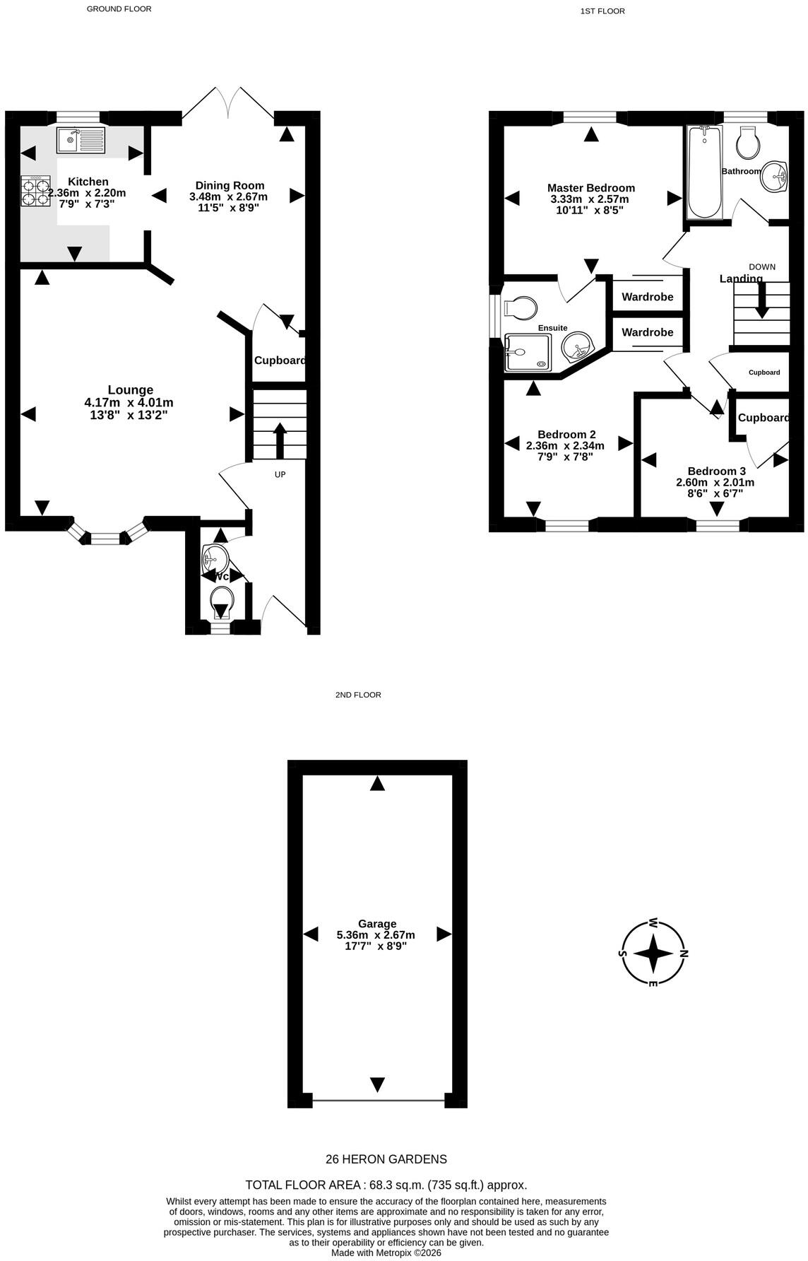 Heron Gardens, Portishead floorplan