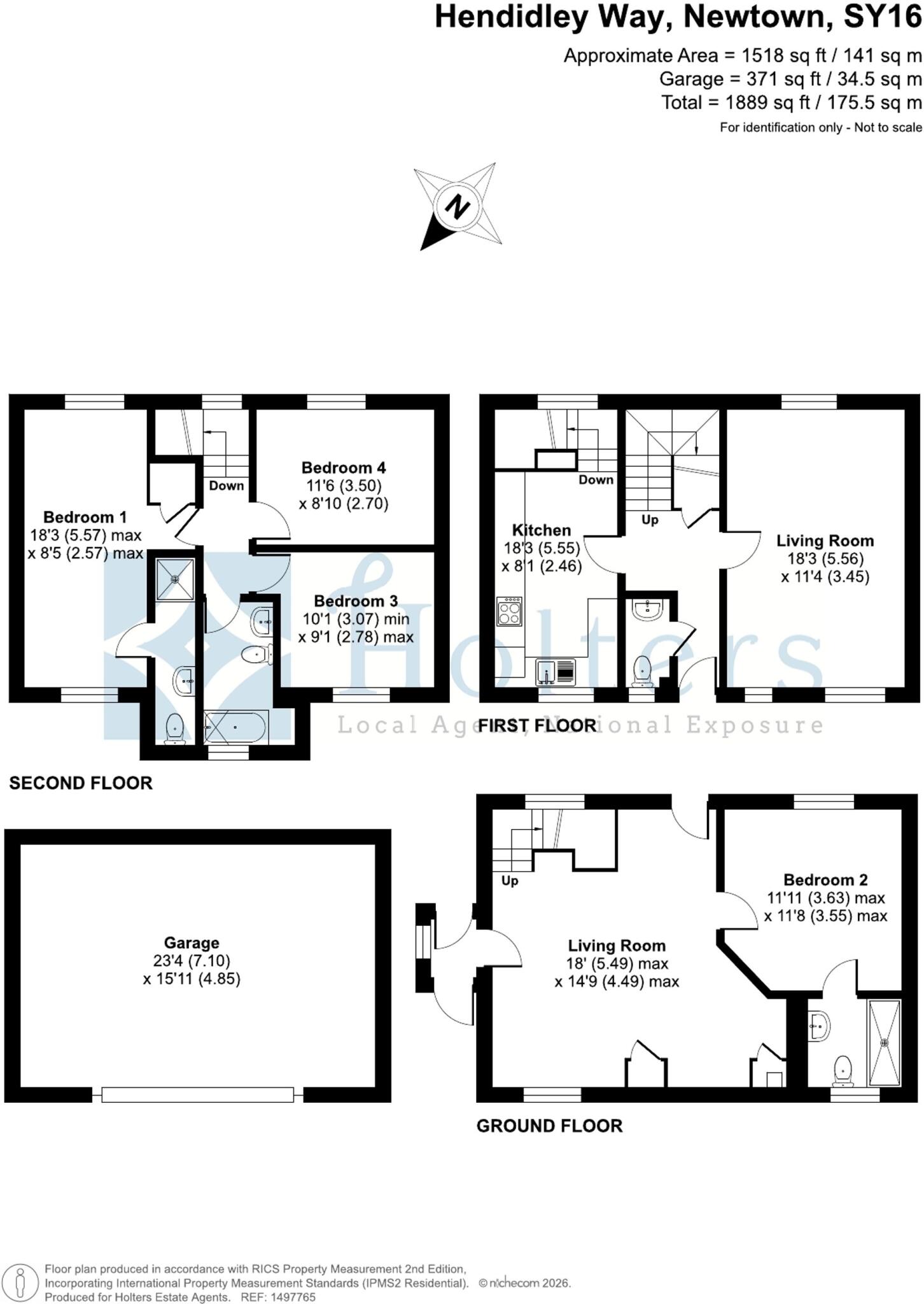 7, Hendidley Way, Newtown, SY16 floorplan