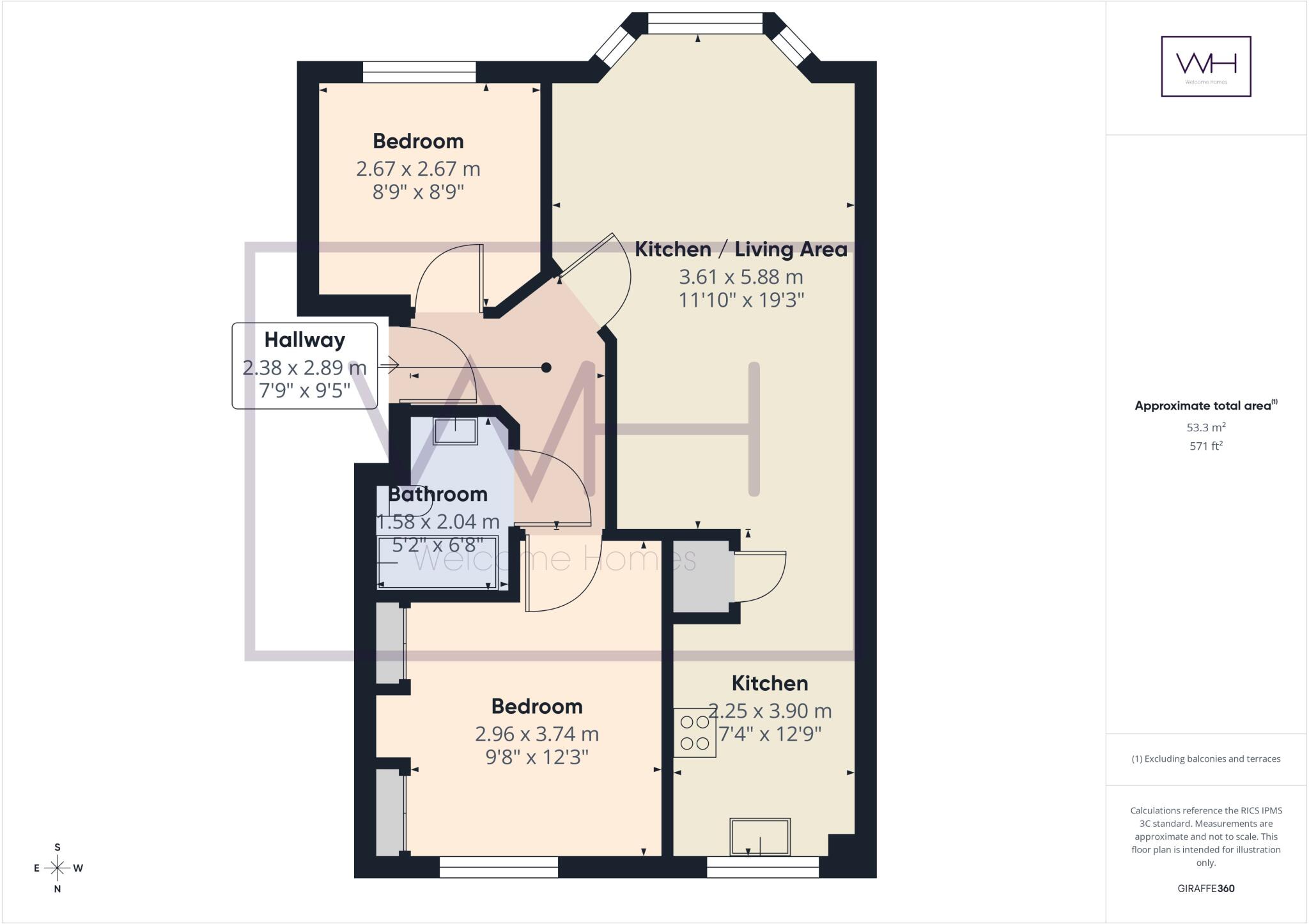 Aston Chase, Hemsworth,  floorplan