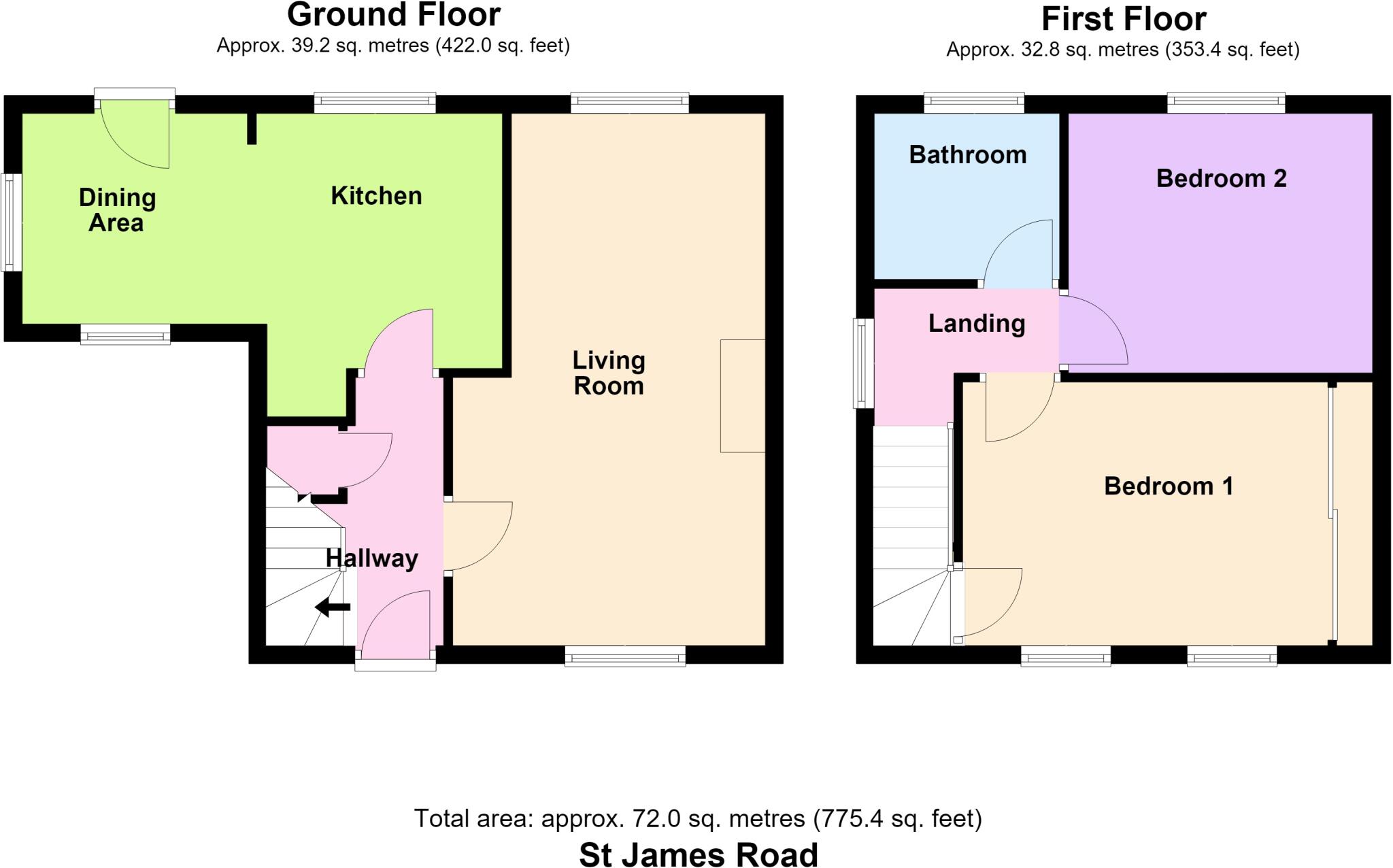 St. James Road, Baildon, Shipley, West Yorkshire, BD17 floorplan
