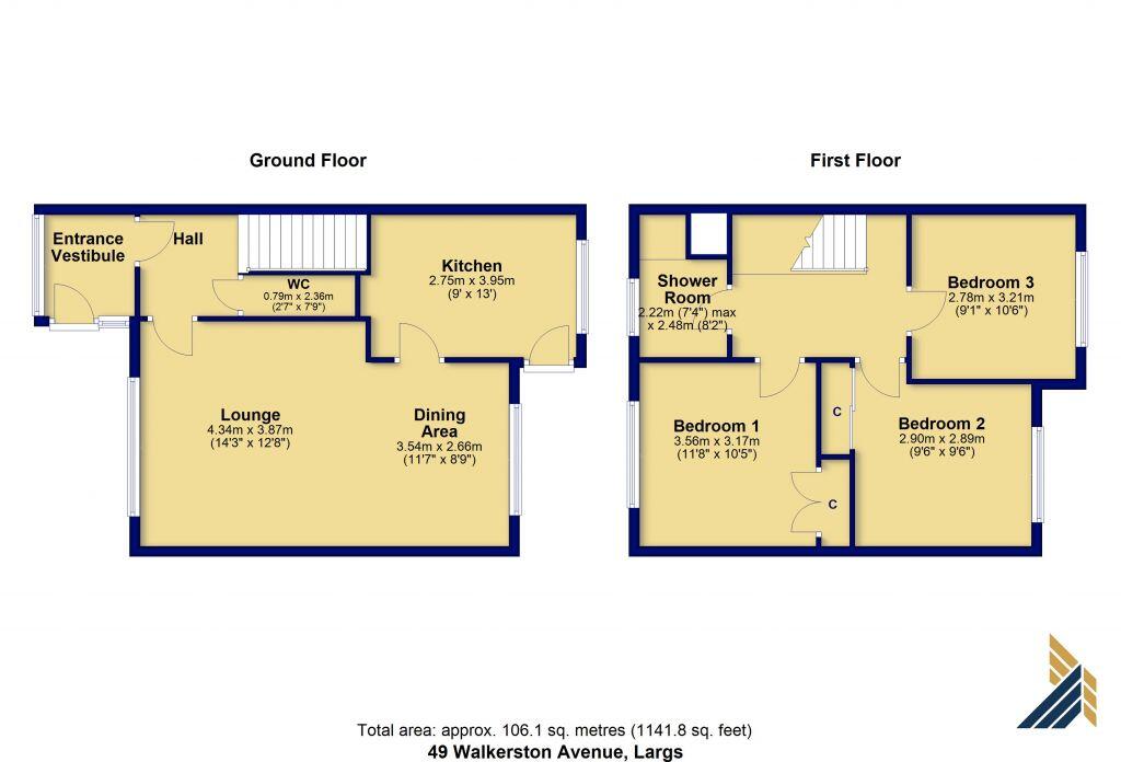 49 Walkerston Avenue, Largs, KA30 8EP floorplan