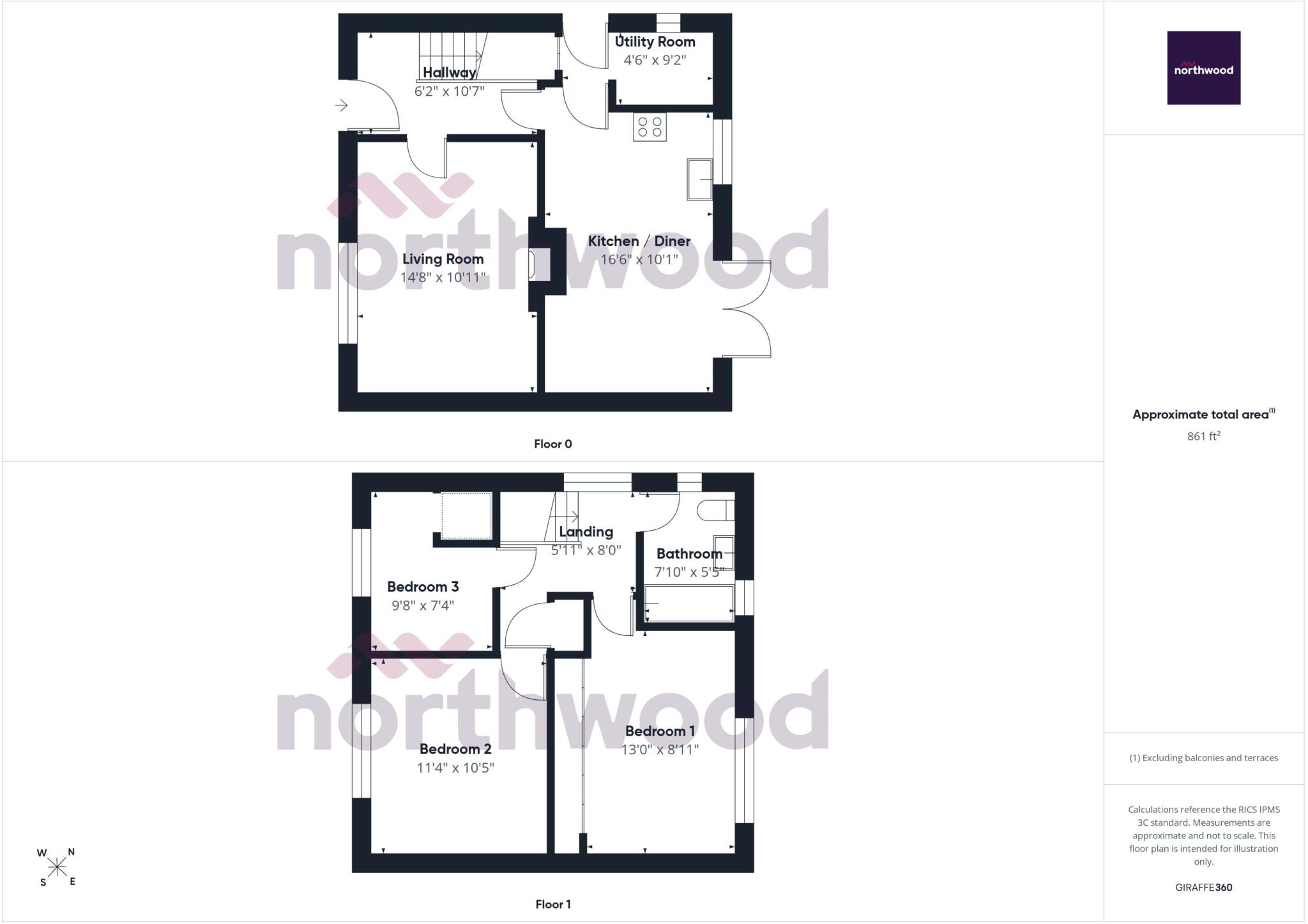Wood Road, Chaddesden, Derby, DE21 floorplan