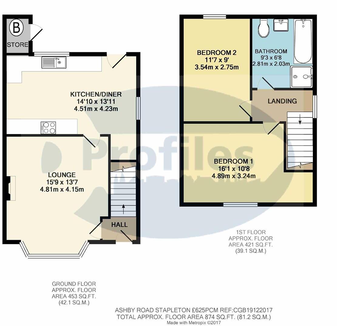 Ashby Road, Stapleton floorplan