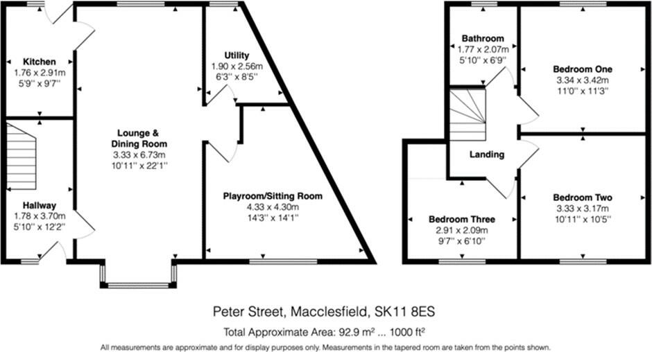Peter Street, Macclesfield, Cheshire, SK11 floorplan